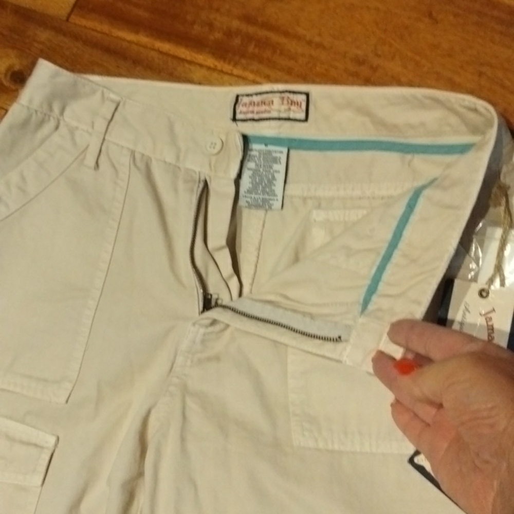 100% Cotton Jamaica Bay Cargo Pants W/ Embroidered Logo - Picture 5 of 10